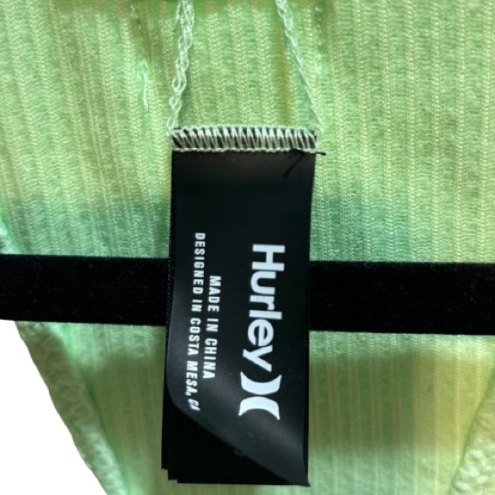 NWT Hurley Textured Beach Mini Racerback Coverup Green Size S - Picture 3 of 8